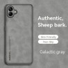 Case for Samsung Galaxy A06 5G TPU Soft Frame Sheepskin Leather Back Coque for A06 5G Cover Camera Protect Shockproof Shell