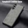 Case for Samsung Galaxy A56 5G TPU Soft Frame Sheepskin Leather Back Coque for A56 5G Cover Camera Protect Shockproof Shell