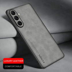 Case for Samsung Galaxy A56 5G TPU Soft Frame Sheepskin Leather Back Coque for A56 5G Cover Camera Protect Shockproof Shell