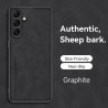 Case for Samsung Galaxy M16 TPU Soft Frame Sheepskin Leather Back Coque for M16 Cover Camera Protect Shockproof Shell