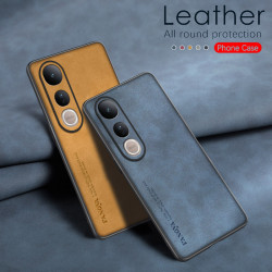 Case for vivo V50 Lite 5G TPU Soft Frame Sheepskin Leather Back Coque for V50 Lite 5G Cover Camera Protect Shockproof Shell