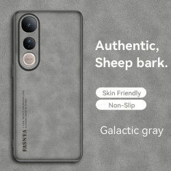 Case for vivo V50 Lite 5G TPU Soft Frame Sheepskin Leather Back Coque for V50 Lite 5G Cover Camera Protect Shockproof Shell