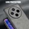 Case for vivo X200s TPU Soft Frame Sheepskin Leather Back Coque for X200s Cover Camera Protect Shockproof Shell