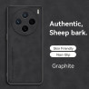 Case for vivo X200s TPU Soft Frame Sheepskin Leather Back Coque for X200s Cover Camera Protect Shockproof Shell