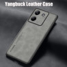 Case for Xiaomi Poco M7 Pro 5G TPU Soft Frame Sheepskin Leather Back Coque for M7 Pro 5G Cover Camera Protect Shockproof Shell