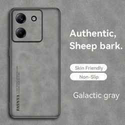 Case for Xiaomi Poco M7 Pro 5G TPU Soft Frame Sheepskin Leather Back Coque for M7 Pro 5G Cover Camera Protect Shockproof Shell