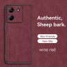 Case for Xiaomi Poco M7 Pro 5G TPU Soft Frame Sheepskin Leather Back Coque for M7 Pro 5G Cover Camera Protect Shockproof Shell