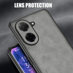 Case for Xiaomi Redmi A5 4G TPU Soft Frame Sheepskin Leather Back Coque for Redmi A5 4G Cover Camera Protect Shockproof Shell