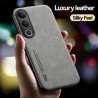 Luxury Leather Case for vivo V50 Lite 5G Magnetic Car Holder Phone Shell for V50 Lite 4G Cover Fundas