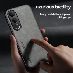 Luxury Leather Case for vivo V50 Lite 5G Magnetic Car Holder Phone Shell for V50 Lite 4G Cover Fundas