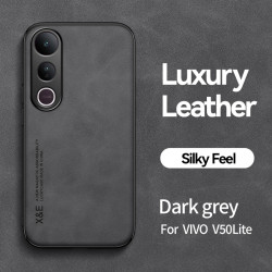 Luxury Leather Case for vivo V50 Lite 5G Magnetic Car Holder Phone Shell for V50 Lite 4G Cover Fundas