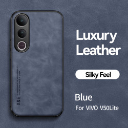 Luxury Leather Case for vivo V50 Lite 5G Magnetic Car Holder Phone Shell for V50 Lite 4G Cover Fundas