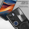 Case For vivo Y19s 4G Magnetic Slide Camera Protection Cover 360 Rotate Kickstand Armor Ring Funda Capa