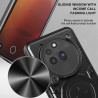 Case For Nothing Phone 3a Pro Magnetic Slide Camera Protection Cover 360 Rotate Kickstand Armor Ring Funda Capa