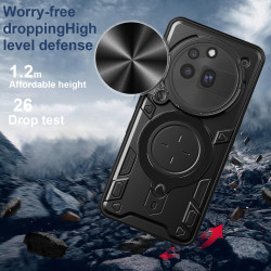 Case For Nothing Phone 3a Pro Magnetic Slide Camera Protection Cover 360 Rotate Kickstand Armor Ring Funda Capa