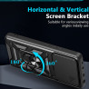 For Xiaomi Poco M7 Pro 5G Case With Slide Lens Cover Rotating Ring Shockproof Stand Holder Phone Case