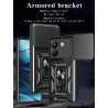 For Xiaomi Poco M7 Pro 5G Case With Slide Lens Cover Rotating Ring Shockproof Stand Holder Phone Case