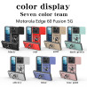For Motorola Edge 60 Fusion Case With Slide Lens Cover Rotating Ring Shockproof Stand Holder Phone Case