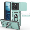For Motorola Edge 60 Fusion Case With Slide Lens Cover Rotating Ring Shockproof Stand Holder Phone Case