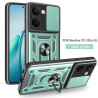 For Realme P3 Ultra Case With Slide Lens Cover Rotating Ring Shockproof Stand Holder Phone Case