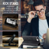 Luxury Retro Case for Apple iPhone 16e Multiple Card Slots Stand Function Phone Cover for  iPhone 16 Pro Max 16 Plus Leather