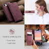 Luxury Retro Case for Apple iPhone 16e Multiple Card Slots Stand Function Phone Cover for  iPhone 16 Pro Max 16 Plus Leather