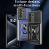 For Samsung Galaxy A56 5G Case With Slide Lens Cover Rotating Ring Shockproof Stand Holder Phone Galaxy A36 5G A26 Case