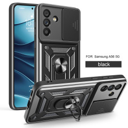 For Samsung Galaxy A56 5G Case With Slide Lens Cover Rotating Ring Shockproof Stand Holder Phone Galaxy A36 5G A26 Case