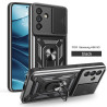 For Samsung Galaxy A56 5G Case With Slide Lens Cover Rotating Ring Shockproof Stand Holder Phone Galaxy A36 5G A26 Case