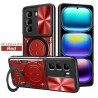 Case For Infinix Hot 50 5G Magnetic Slide Camera Protection Cover 360 Rotate Kickstand Armor Ring Hot 50 4G Funda Capa