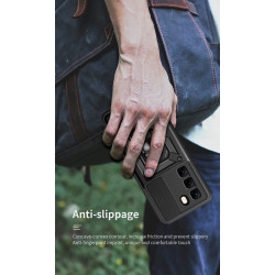 For Infinix Hot 50 4G 5G Case With Slide Lens Cover Rotating Ring Shockproof Stand Holder Phone Case