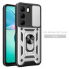 For Infinix Hot 50 4G 5G Case With Slide Lens Cover Rotating Ring Shockproof Stand Holder Phone Case