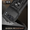 For Google Pixel 9 Pro XL Case With Slide Lens Cover Rotating Ring Shockproof Stand Holder Phone Case