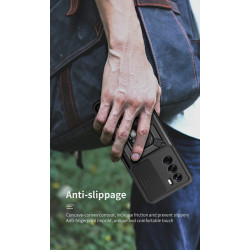 For Oppo Reno12 Case With Slide Lens Cover Rotating Ring Shockproof Stand Holder Phone Case