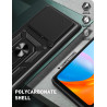 For Infinix GT 20 Pro Case With Slide Lens Cover Rotating Ring Shockproof Stand Holder Phone Case