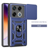 For Infinix GT 20 Pro Case With Slide Lens Cover Rotating Ring Shockproof Stand Holder Phone Case