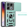 For Infinix GT 20 Pro Case With Slide Lens Cover Rotating Ring Shockproof Stand Holder Phone Case