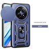 For Realme 12 5G Case With Slide Lens Cover Rotating Ring Shockproof Stand Holder Phone Case