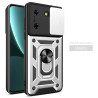 For Tecno Pova 5 Case With Slide Lens Cover Rotating Ring Shockproof Stand Holder Phone Case