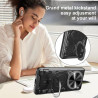 Case For vivo X200 Pro Magnetic Slide Camera Protection Cover 360 Rotate Kickstand Armor Ring X200 Funda Capa