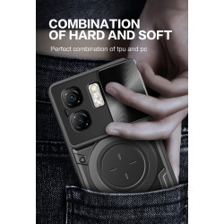 Case For Infinix Smart 9 Magnetic Slide Camera Protection Cover 360 Rotate Kickstand Armor Ring Smart 8 Funda Capa