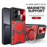 Case For Infinix Smart 9 Magnetic Slide Camera Protection Cover 360 Rotate Kickstand Armor Ring Smart 8 Funda Capa