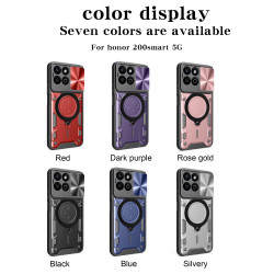 Case For Honor 200 Smart Magnetic Slide Camera Protection Cover 360 Rotate Kickstand Armor Ring 200 Pro Funda Capa