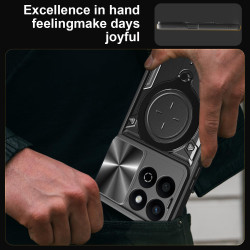 Case For Honor 200 Smart Magnetic Slide Camera Protection Cover 360 Rotate Kickstand Armor Ring 200 Pro Funda Capa