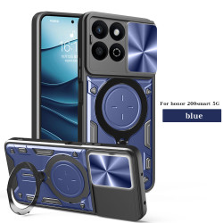 Case For Honor 200 Smart Magnetic Slide Camera Protection Cover 360 Rotate Kickstand Armor Ring 200 Pro Funda Capa