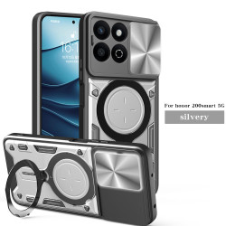 Case For Honor 200 Smart Magnetic Slide Camera Protection Cover 360 Rotate Kickstand Armor Ring 200 Pro Funda Capa