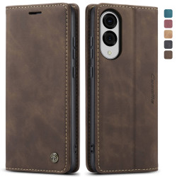 Luxury Retro Case for Samsung Galaxy S25 Edge Multiple Card Slots Stand Function Phone Cover for Galaxy S25 Ultra Leather Wallet