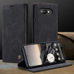 Luxury Retro Case for Google Pixel 9a Multiple Card Slots Stand Function Phone Cover for Google Pixel 9 Pro XL Leather Wallet