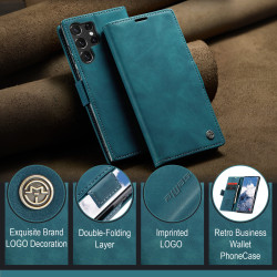 Luxury Retro Case for Samsung Galaxy S25 Ultra Multiple Card Slots Stand Function Phone Cover for Galaxy S25 Edge Leather Wallet
