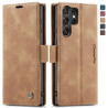 Luxury Retro Case for Samsung Galaxy S25 Ultra Multiple Card Slots Stand Function Phone Cover for Galaxy S25 Edge Leather Wallet